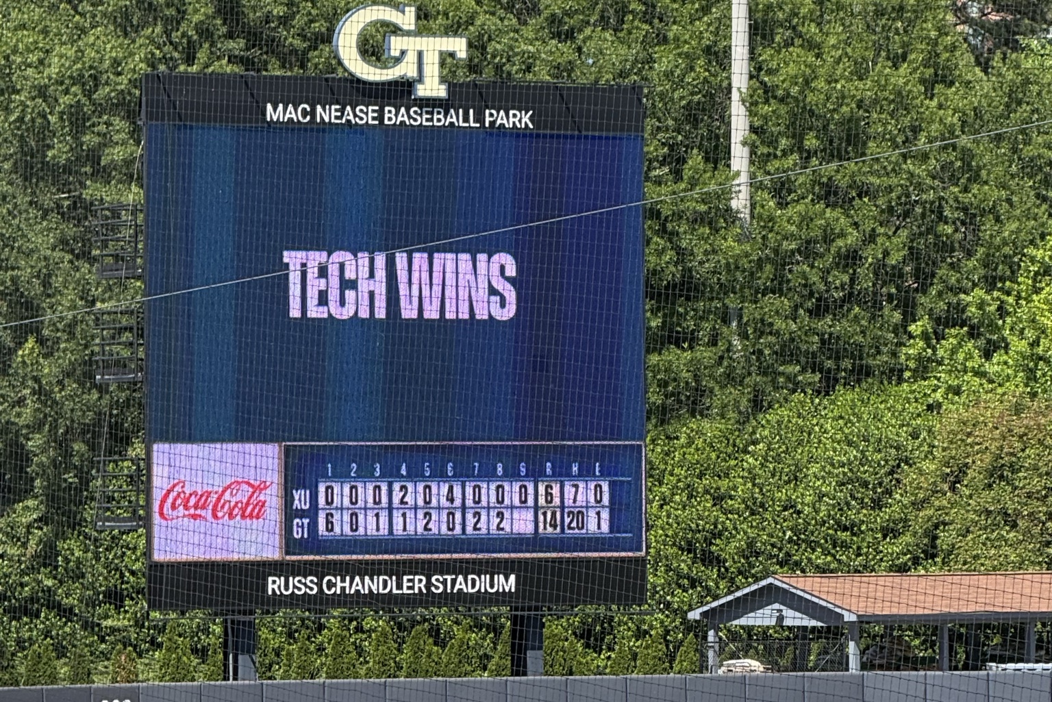 Photo of scoreboard
